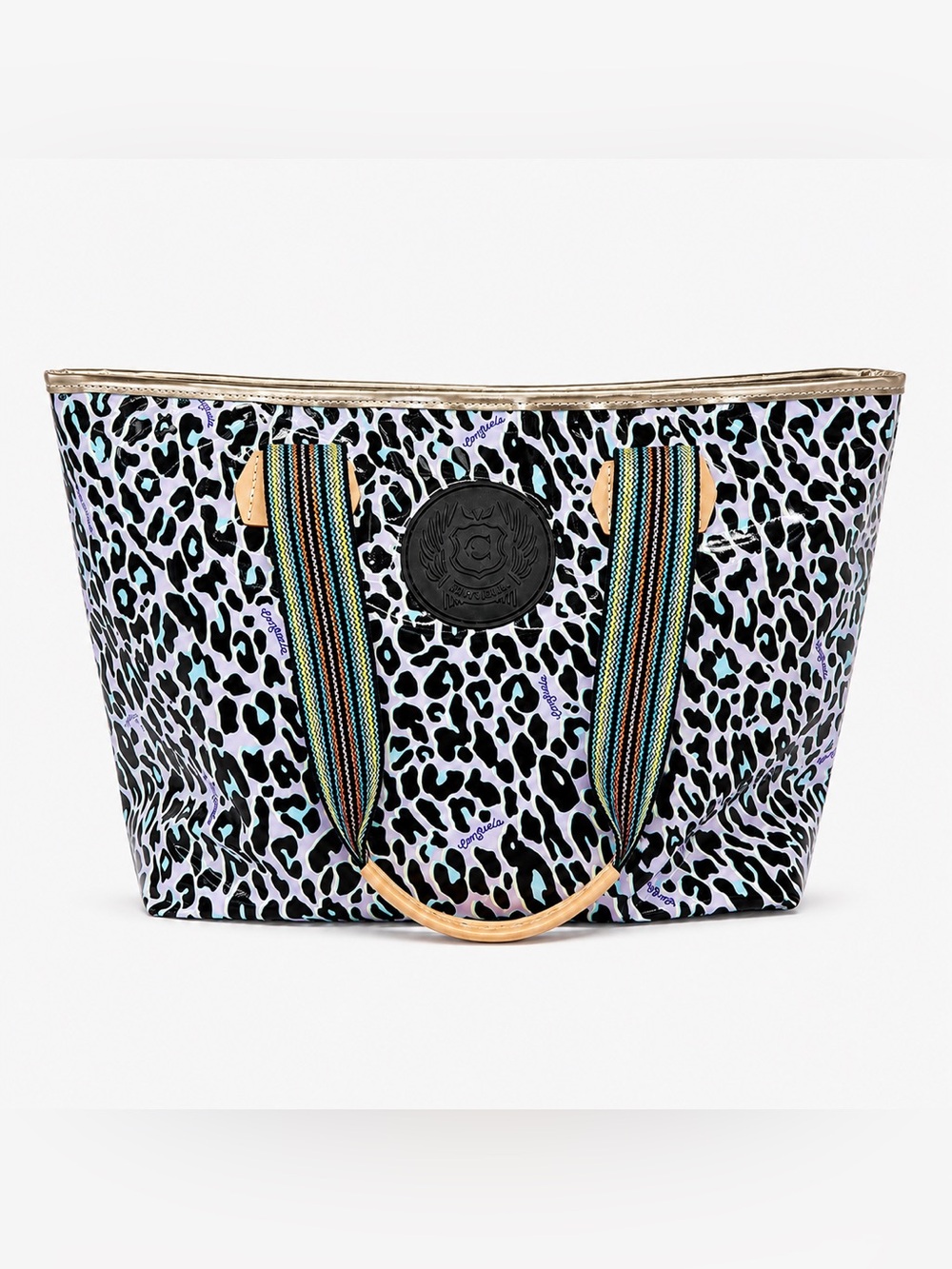 Consuela Big Breezy Tote Dee Dee Leopard Print Multicolor Bag - Picture 2 of 9